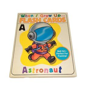 ALPHABET WHEN I GROW UP FLASH CARDS WALL ART 26 8" x 10"